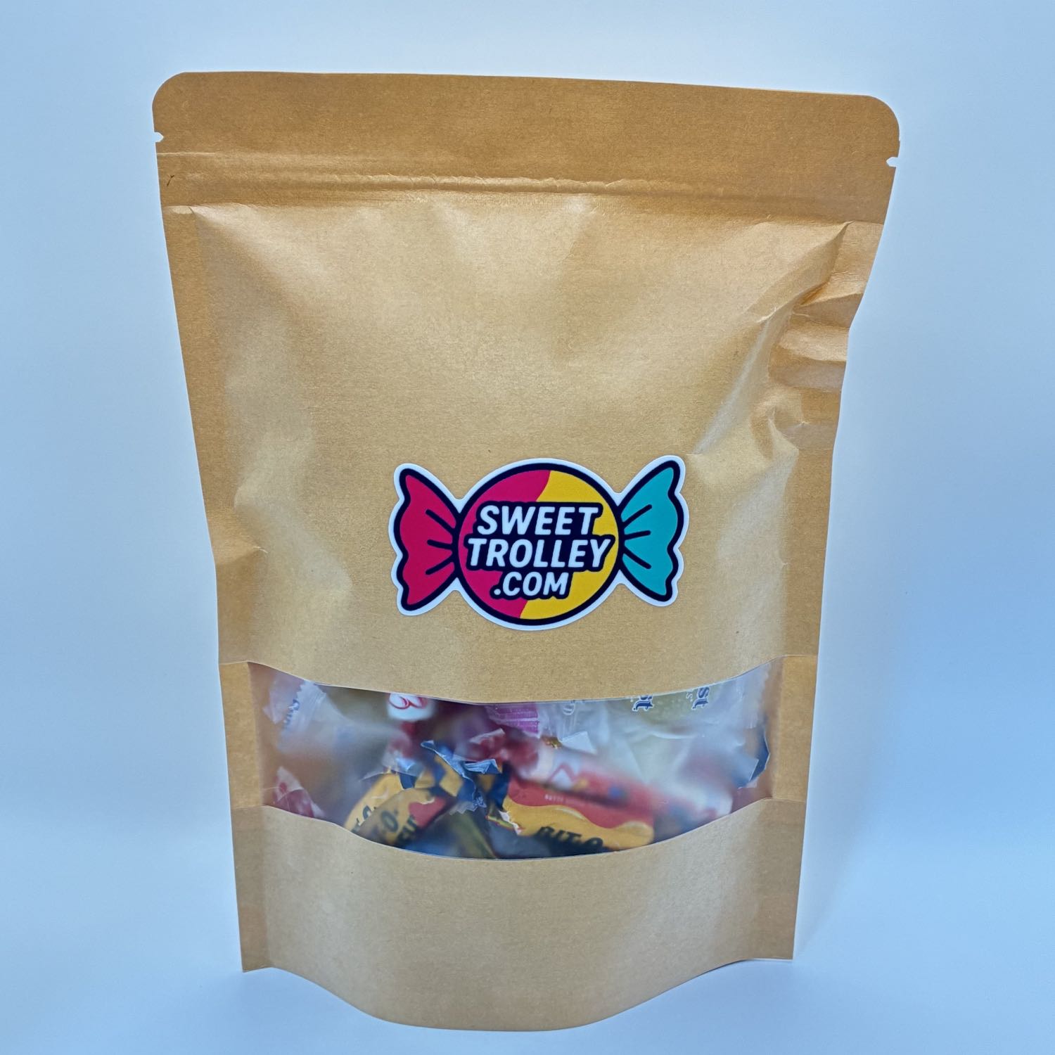 Sweet Trolley Candy Salad Bag, custom candy mix with 25+ candy choices, 1 LB Candy Gram style gift with message